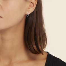 Boucles D'oreilles Pendantes Or Blanc Lillias Diamants - Boucles d'oreilles Pendantes Femme | Marc Orian