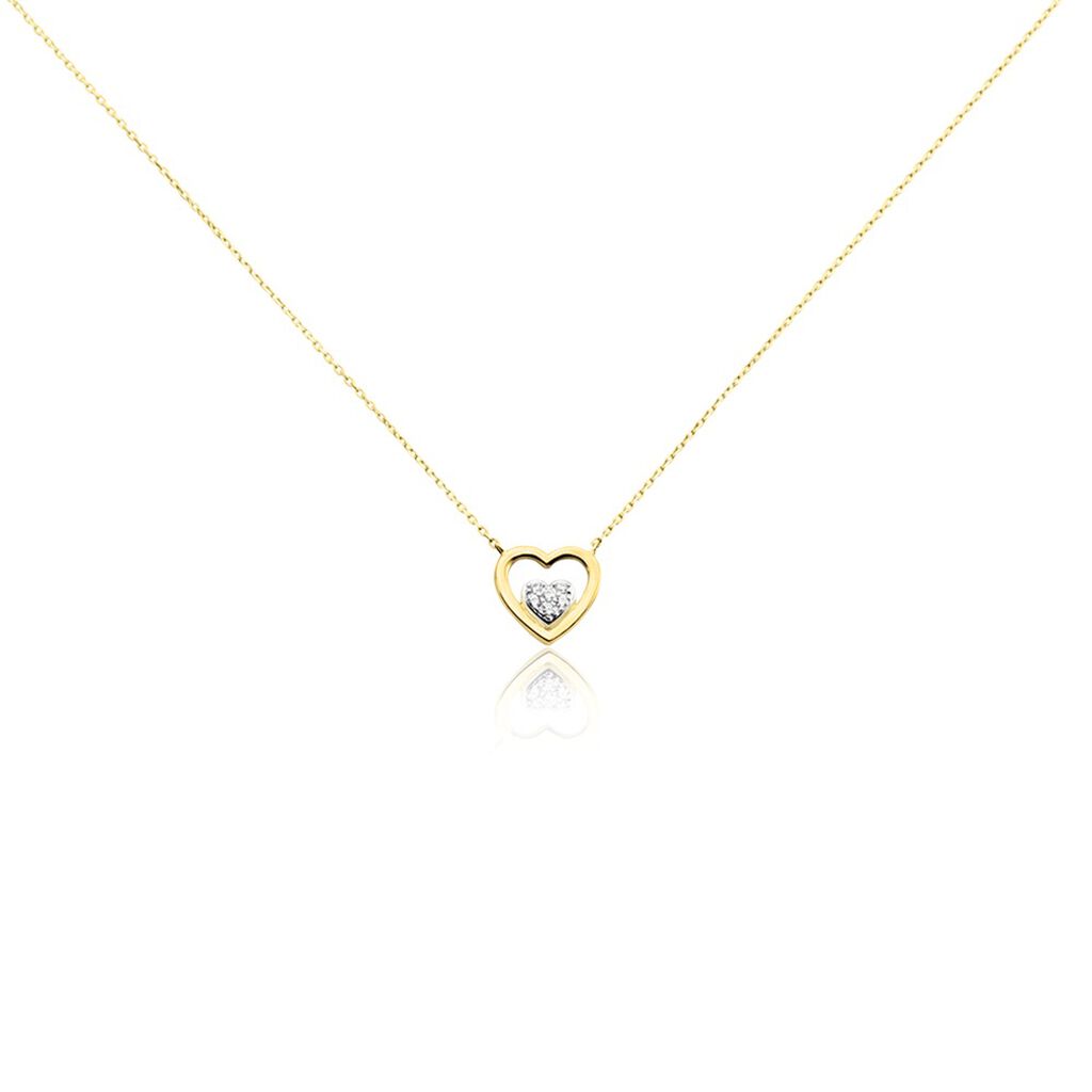 Collier Or Jaune Lenaick Oxyde De Zirconium - Colliers avec pierres Femme | Marc Orian