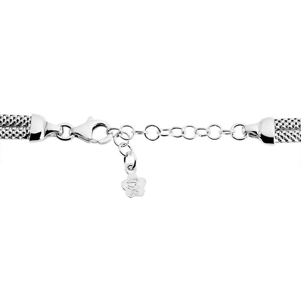 Bracelet Madison Argent Blanc - Bracelets chaînes Femme | Marc Orian