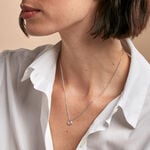 Collier Tao Argent Blanc Quartz - Colliers avec pierres Femme | Marc Orian