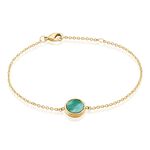 Bracelet Plaqu&eacute; Or Neassa Amazonite - Bracelets Medailles Femme | Marc Orian