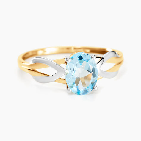 Bague Bonnie Or Bicolore Topaze - Bagues pierres fines Femme | Marc Orian