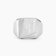 Chevalière Henry Argent Blanc - Chevalières Homme | Marc Orian