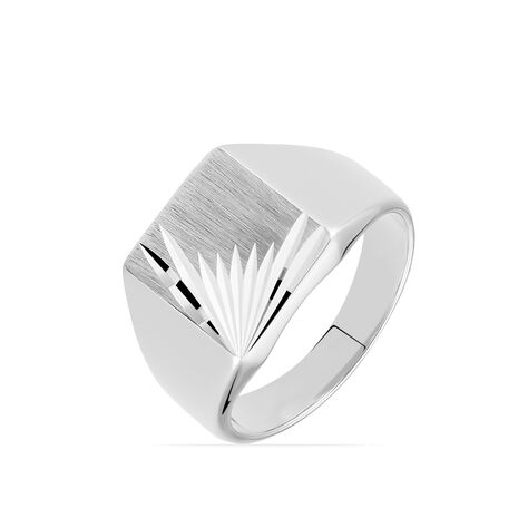 Chevalière Henry Argent Blanc - Chevalières Homme | Marc Orian