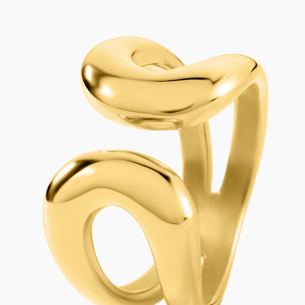 Bague Ga&iuml;a Acier Jaune - Bijoux fantaisie Femme | Marc Orian