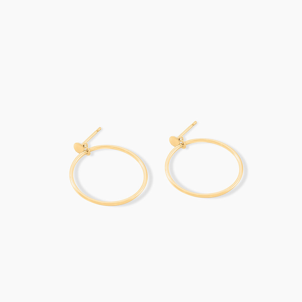 Cr&eacute;oles Tia Geometrique Or Jaune - Cr&eacute;oles Femme | Marc Orian