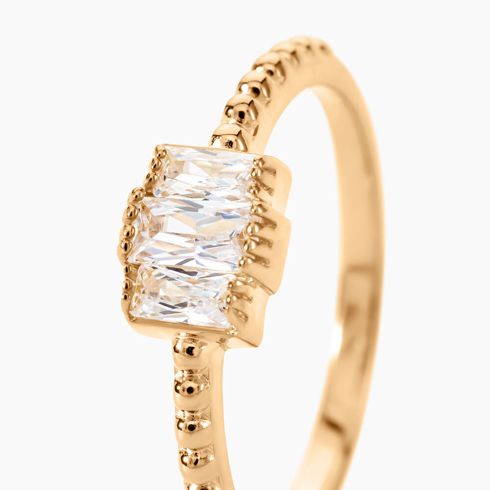 Bague Valentyne Plaque Or Jaune Oxyde De Zirconium - Bijoux fantaisie Femme | Marc Orian