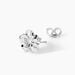 Boucles D'Oreilles Puces Isaura Argent Blanc - Puces Femme | Marc Orian
