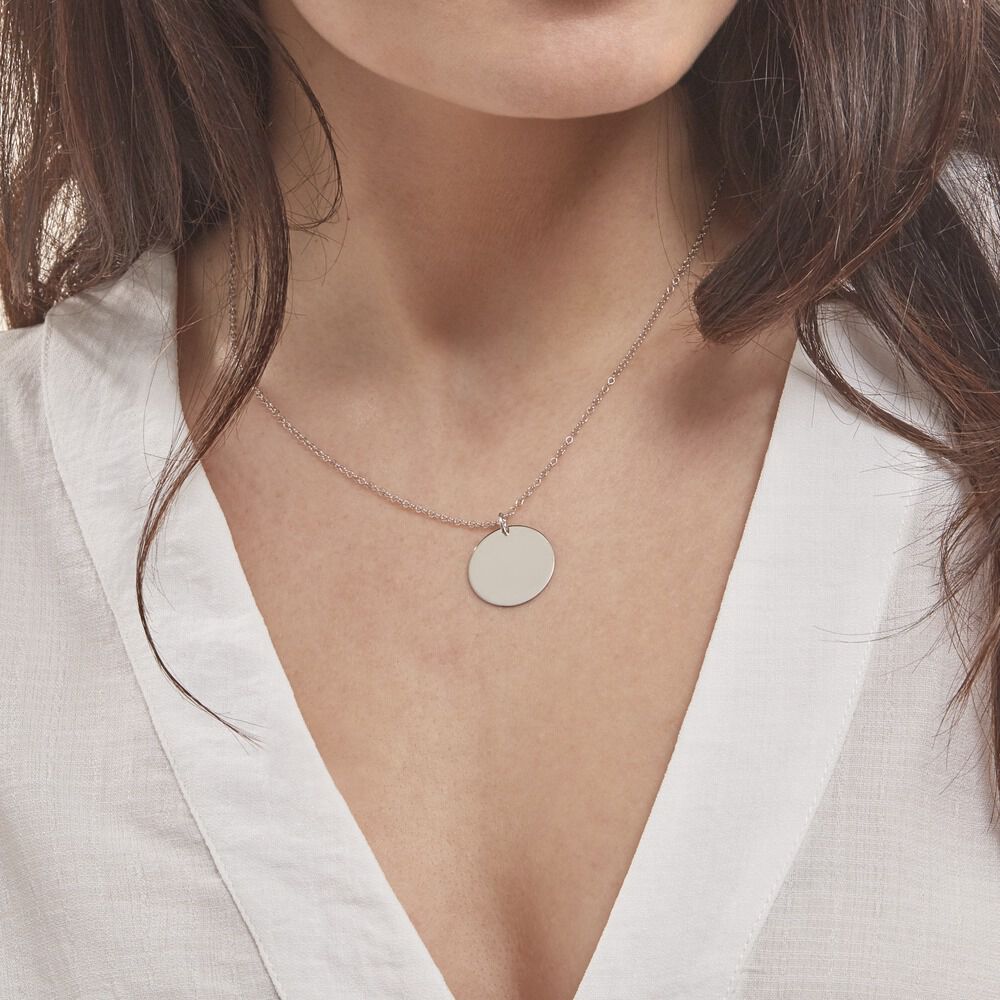 Collier Paula Argent Blanc - Bijoux personnalisés Femme | Marc Orian