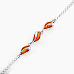 Bracelet Argent Blanc Eve-liseae Ambre - Bracelets cha&icirc;nes Femme | Marc Orian