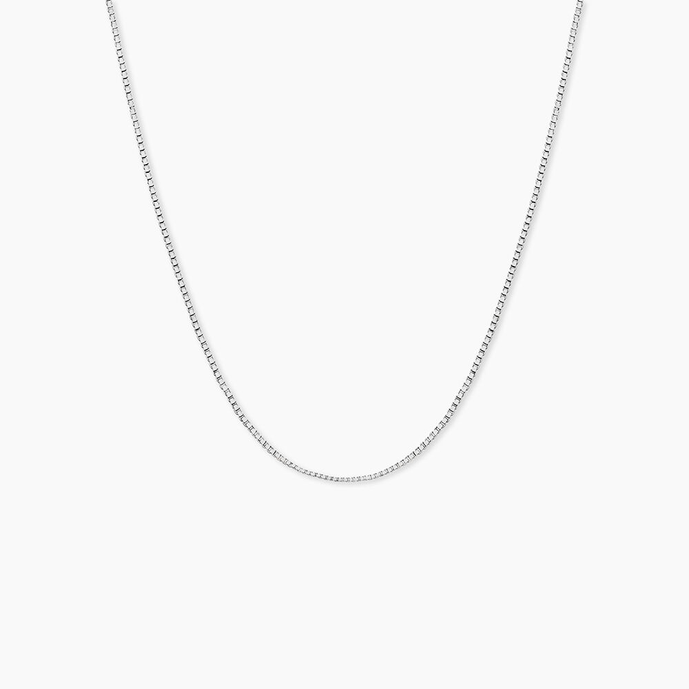 Cha&icirc;ne Alyze Argent Blanc - Colliers ras du cou Femme | Marc Orian