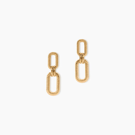 Boucles D'Oreilles Pendantes Feliciana Plaqu&eacute; Or Jaune - Pendantes Femme | Marc Orian