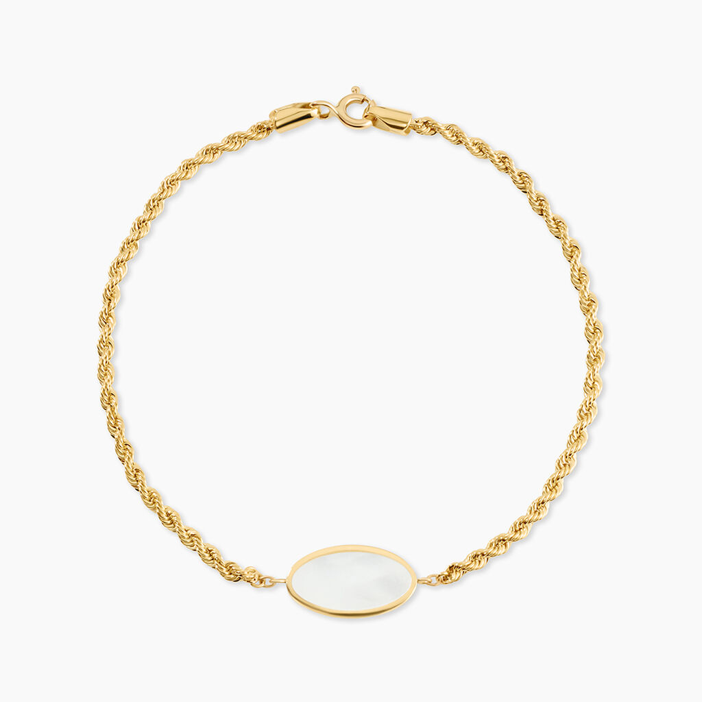 Bracelet Jerry Or Jaune Nacre - Bracelets cha&icirc;nes Femme | Marc Orian
