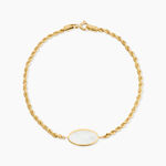 Bracelet Jerry Or Jaune Nacre - Bracelets cha&icirc;nes Femme | Marc Orian