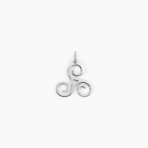 Pendentif Helge Argent Blanc - Bijoux fantaisie Famille | Marc Orian