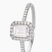 Bague Solitaire Cadmos Argent Blanc Oxyde De Zirconium