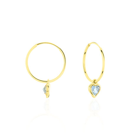 Créoles Marsie Coeur Or Jaune Topaze - Créoles Femme | Marc Orian