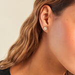 Boucles D'oreilles Puces Aurore Acier Jaune Oxyde De Zirconium - Puces Femme | Marc Orian