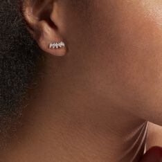 Bijoux D'oreilles Edma Or Rose Oxyde De Zirconium - Boucles d'oreilles Ear cuffs Femme | Marc Orian