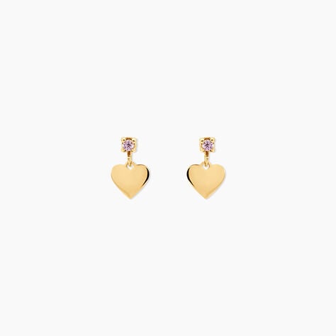 Boucles D'oreilles Pendantes Or Jaune Marie Lou Oxyde De Zirconium - Pendantes Enfant | Marc Orian