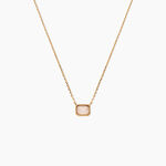 Collier Memory Plaqu&eacute; Or Jaune Quartz - Colliers avec pierres Femme | Marc Orian