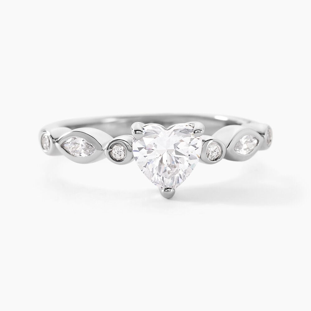 Bague Solitaire Sagan Argent Blanc Oxyde De Zirconium - Solitaires Femme | Marc Orian