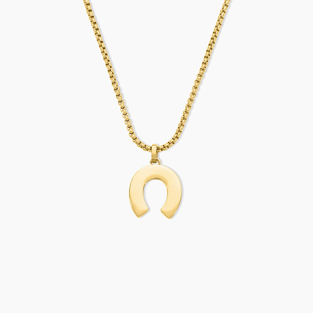 Collier Devy Acier Jaune - Nouveautés Homme | Marc Orian