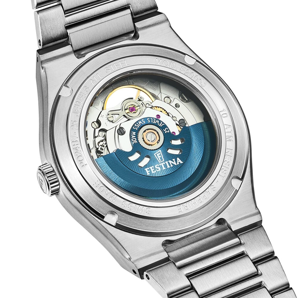 Montre Festina Swiss Made Automatic 40 Bleu - Montres automatiques Homme | Marc Orian