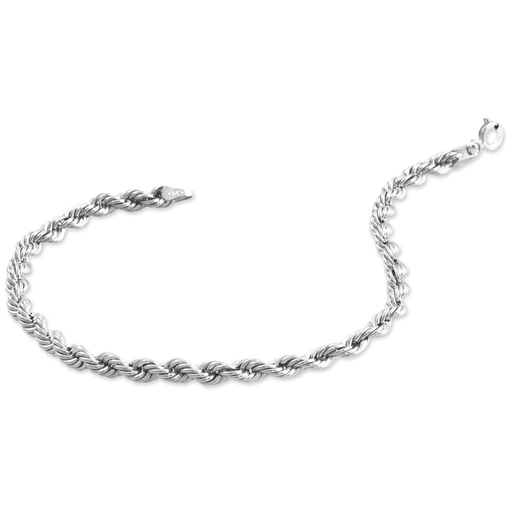 Bracelet Jerry Maille Corde Or Blanc - Bracelets mailles Femme | Marc Orian