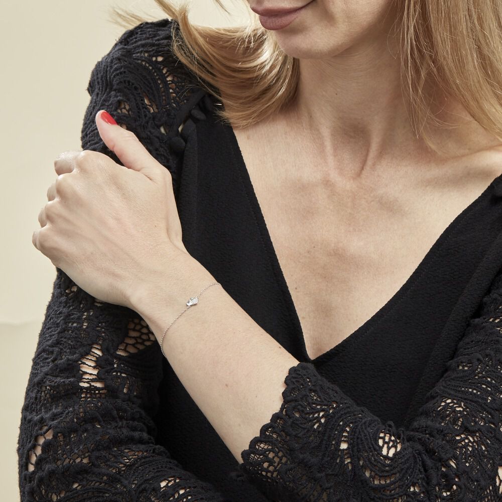 Bracelet Argent Dounyo Oxydes De Zirconium - Bracelets chaînes Femme | Marc Orian