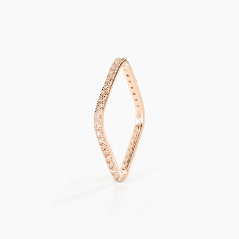 Bague Aeselya Argent Rose Oxyde De Zirconium - Bagues avec pierre Femme | Marc Orian