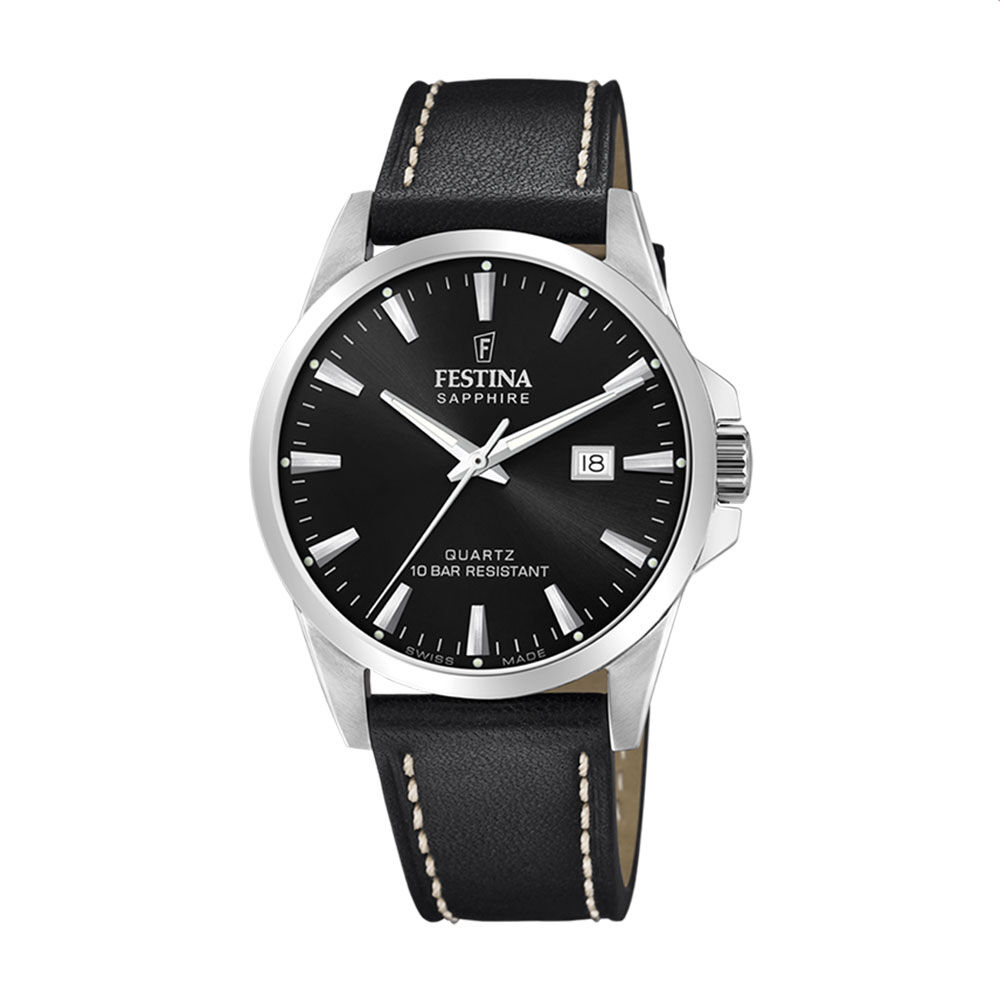 Montre Festina Swiss Made Noir - Montres classiques Homme | Marc Orian