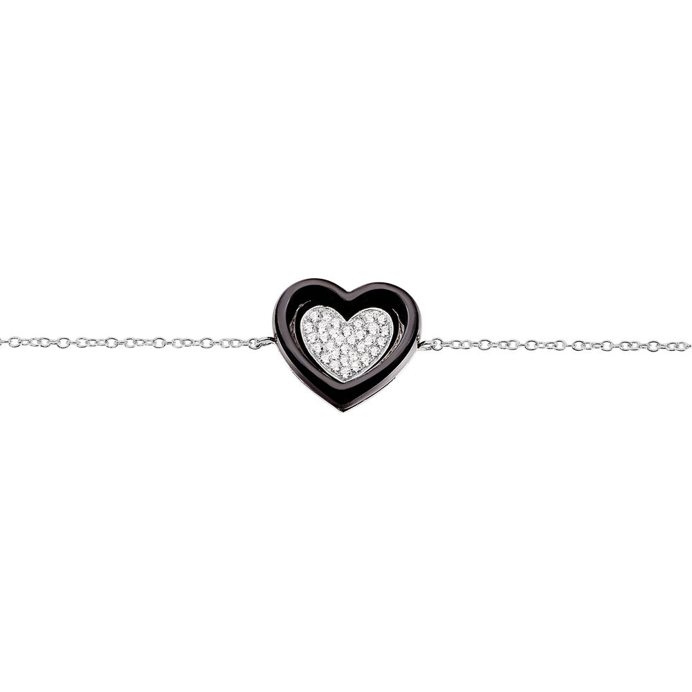 Bracelet Ana-paula Argent Blanc Céramique Et Oxyde De Zirconium - Bracelets chaînes Femme | Marc Orian