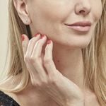 Boucles D'oreilles Puces Lorena Argent Blanc Oxyde De Zirconium - Puces Femme | Marc Orian