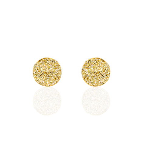 Boucles D'oreilles Puces Eryne Or Jaune - Puces Femme | Marc Orian