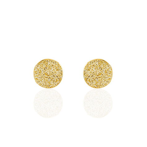 Boucles D'oreilles Puces Eryne Or Jaune - Clous d'oreilles Femme | Marc Orian