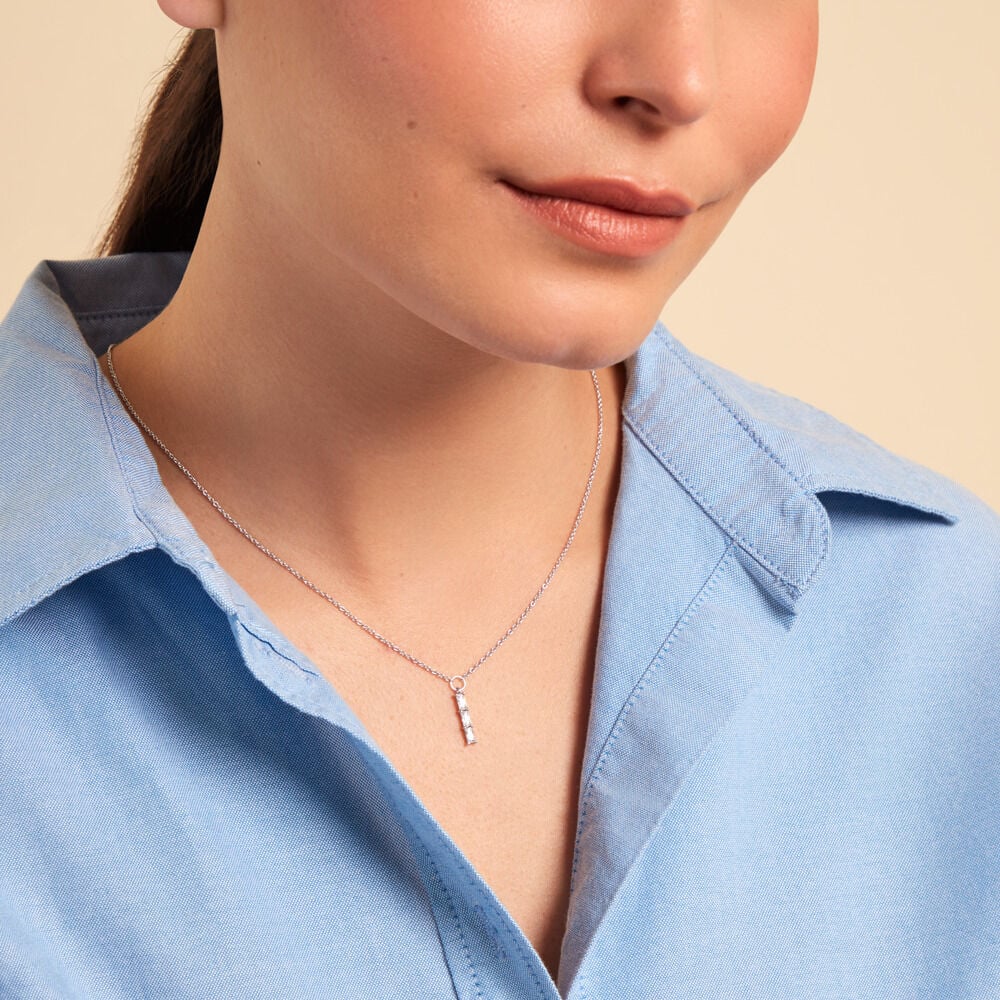 Collier Nikolia Argent Blanc Oxyde De Zirconium - Nouveautés Femme | Marc Orian