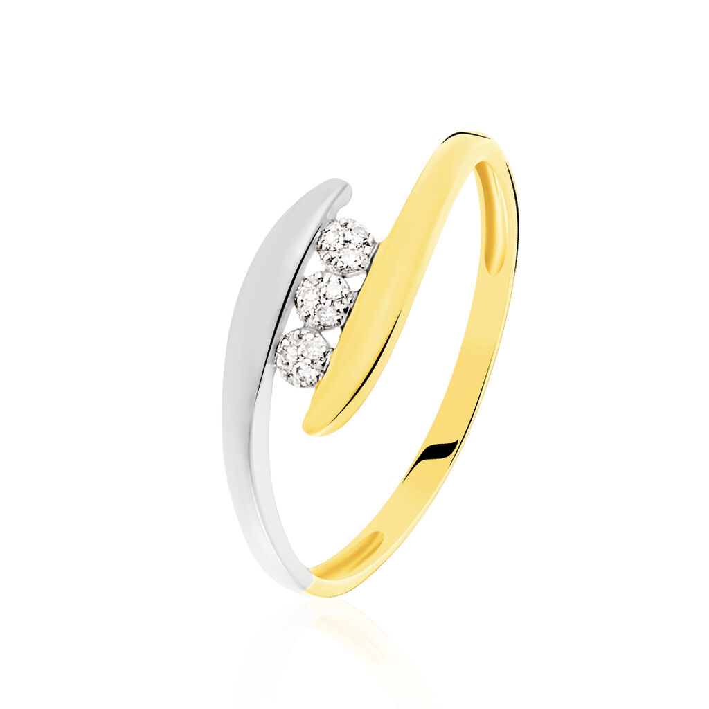 Bague Delphine Or Bicolore Diamant - Parures de mariage Femme | Marc Orian