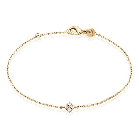Bracelet éclat Perlé Plaqué Or Oxyde De Zirconium - Bracelets chaînes Femme | Marc Orian