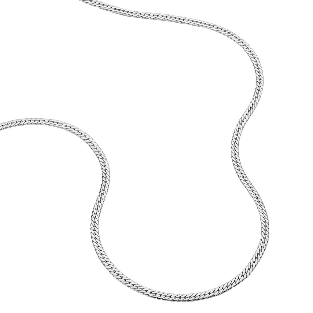 Collier Izel Maille Anglaise Or Blanc - Chaines Femme | Marc Orian