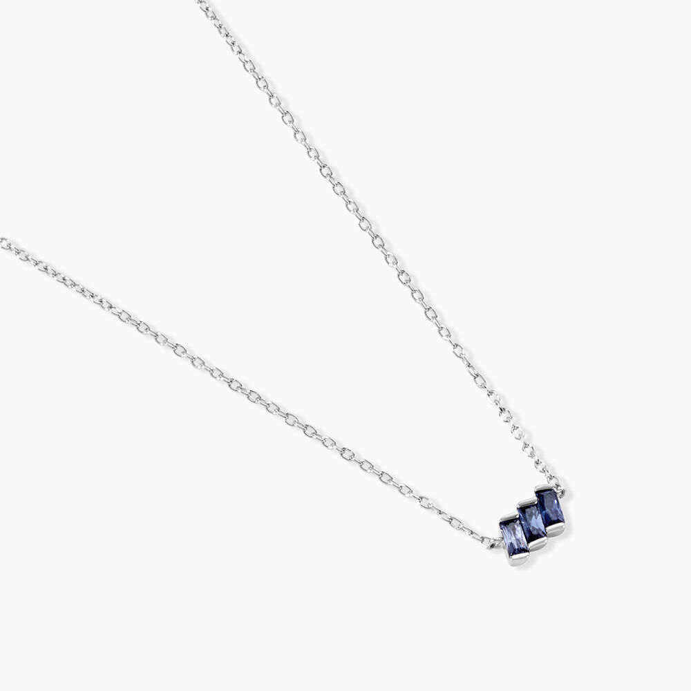 Collier Andy Argent Blanc Oxyde De Zirconium - Colliers avec pierres Femme | Marc Orian