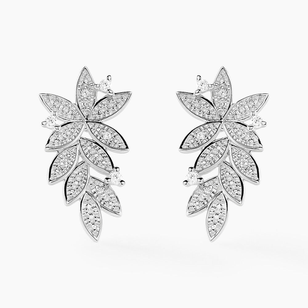 Boucles D'oreilles Puces Cezar Or Jaune Diamant -  Femme | Marc Orian