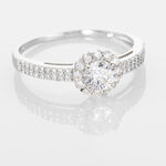 Bague Solitaire Fathima Or Blanc Oxyde De Zirconium - Solitaires Femme | Marc Orian