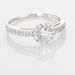 Bague Solitaire Fathima Or Blanc Oxyde De Zirconium - Solitaires Femme | Marc Orian