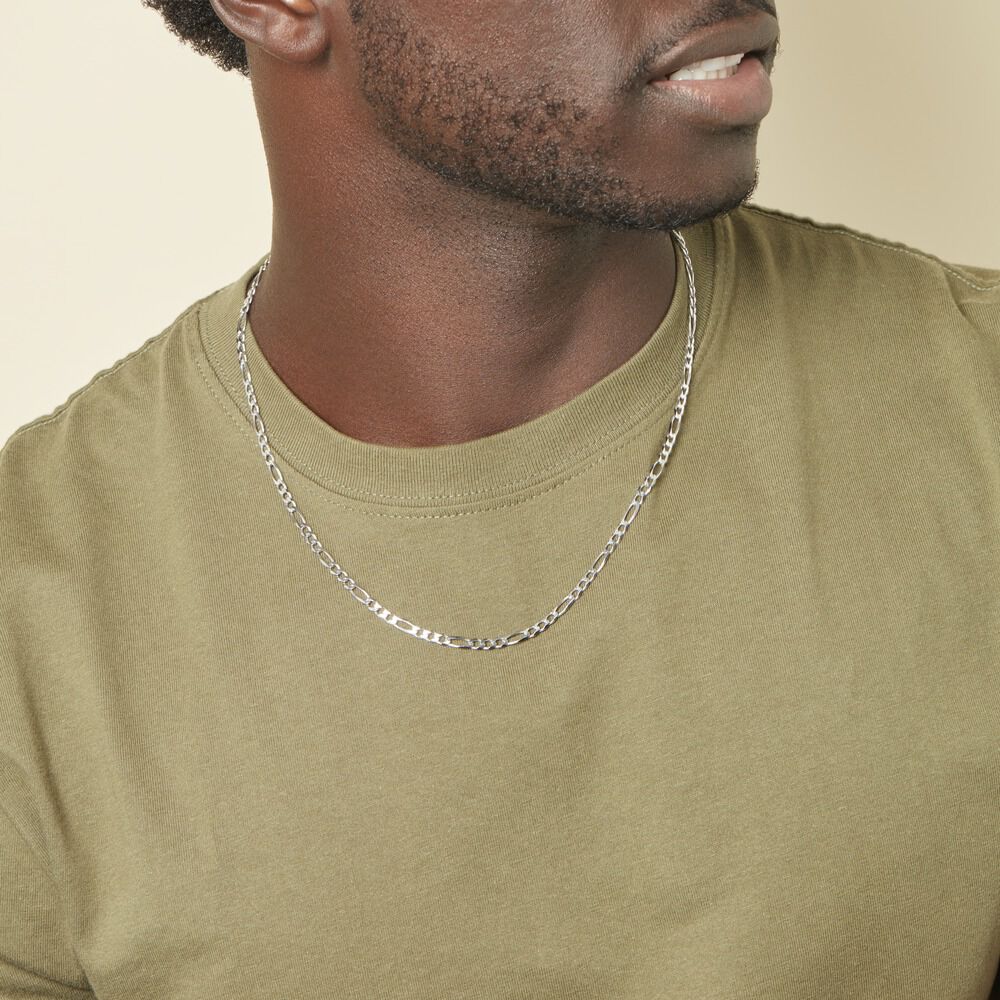 Collier Vivian Argent Blanc - Chaines Homme | Marc Orian