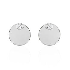 Bijoux D'oreilles Aleksandra Argent Blanc Oxyde De Zirconium - Boucles d'oreilles Ear cuffs Femme | Marc Orian