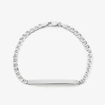 Bracelet Identit&eacute; Zak Argent Blanc - Gourmettes Homme | Marc Orian