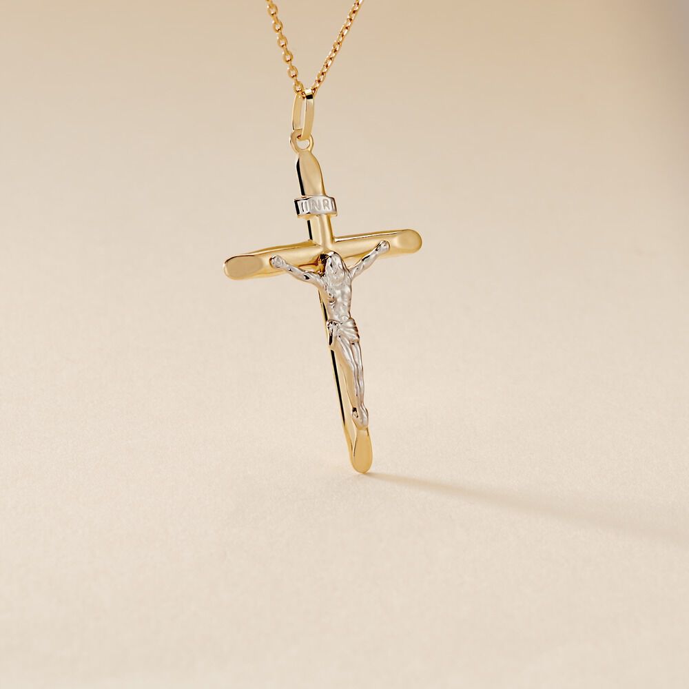 Pendentif Agatha Croix Or Bicolore - Pendentifs Unisex | Marc Orian