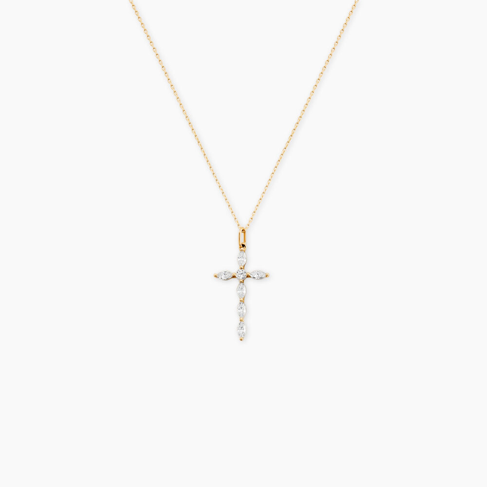 Pendentif Orfeo Or Jaune Oxyde De Zirconium - Pendentifs Femme | Marc Orian