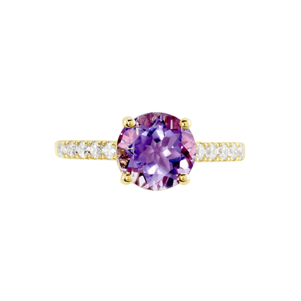Bague Or Jaune Terese Améthyste - Bagues pierres fines Femme | Marc Orian